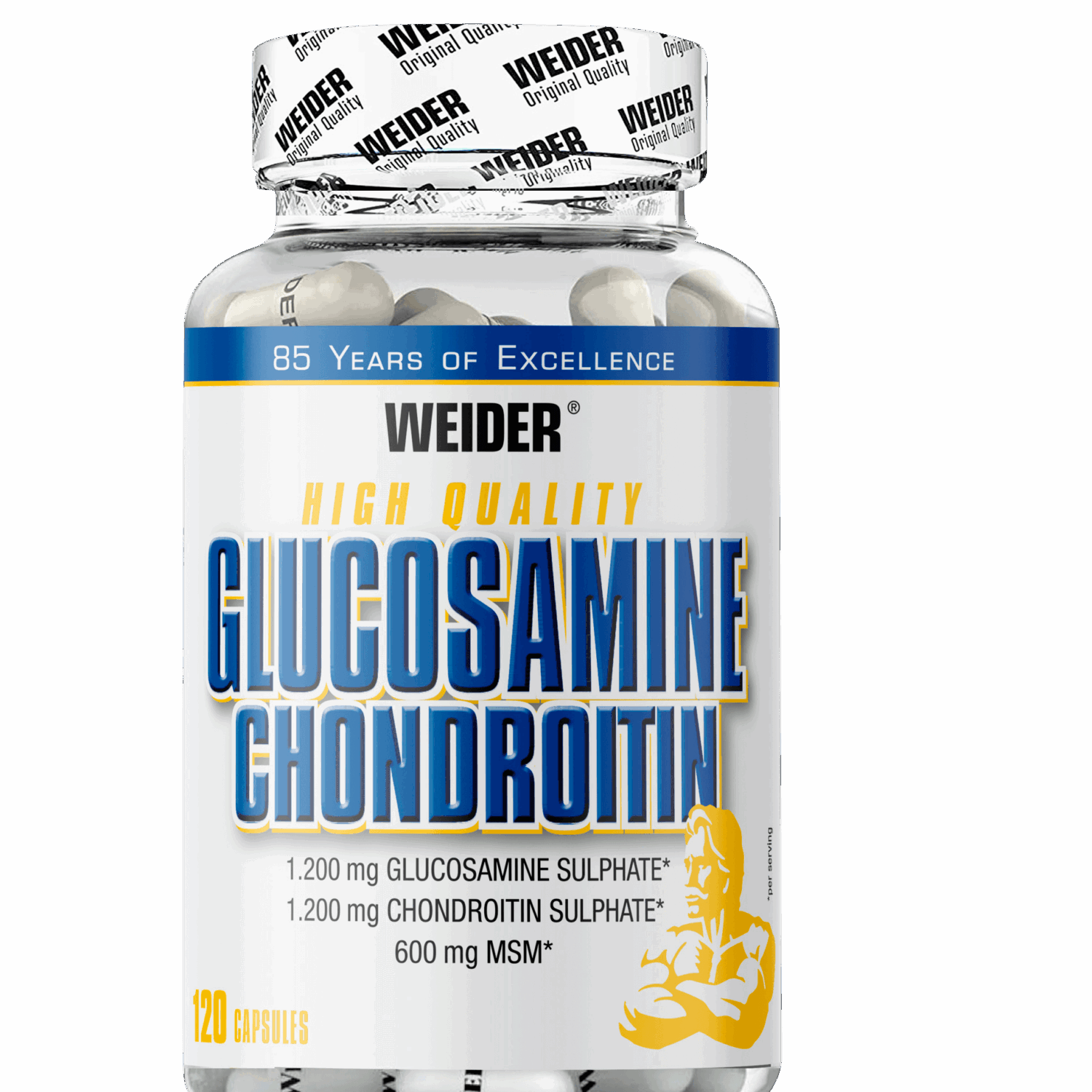 WEIDER ® Glucosamine Chondroitin plus MSM ízületvédő - 120 kapszula