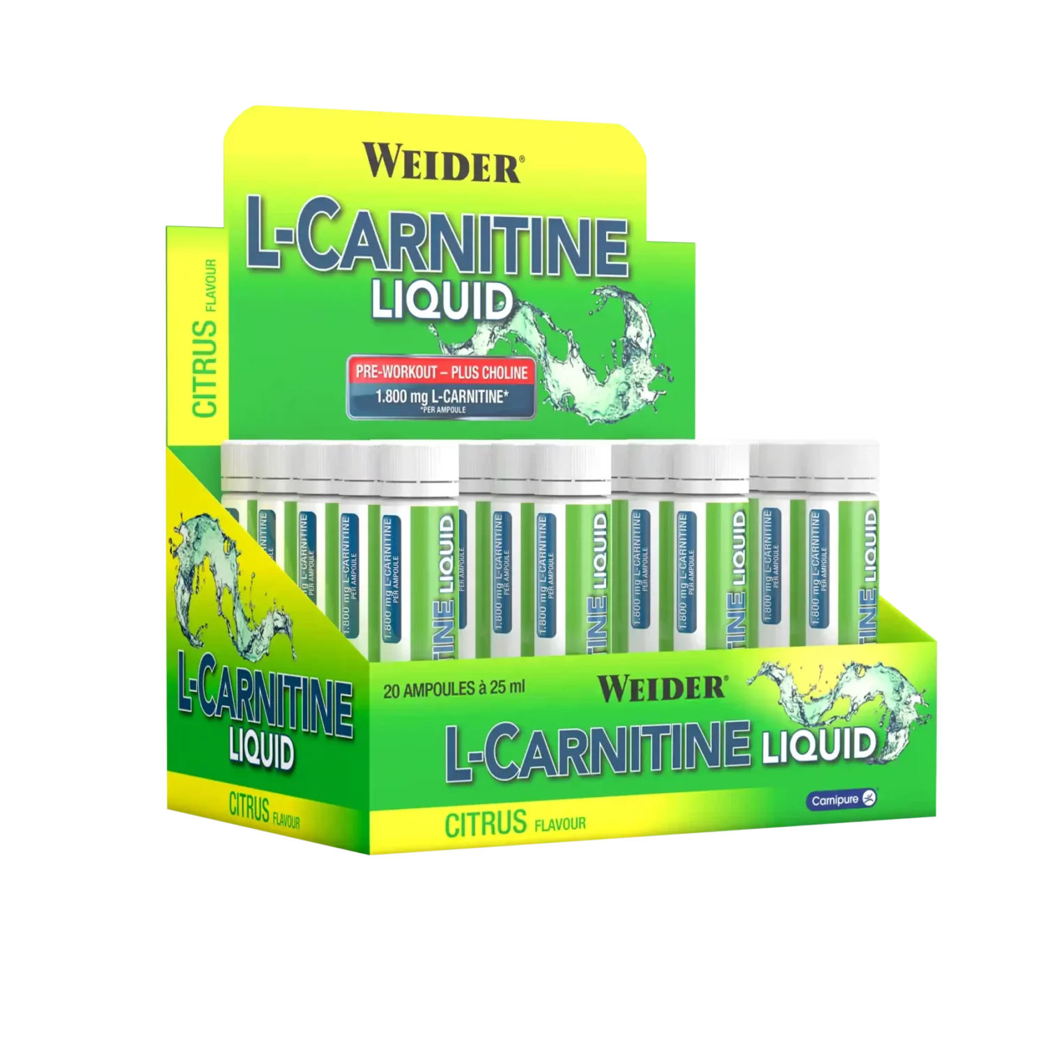 WEIDER ® L-Carnitine Liquid ampullák - 20x25 ml