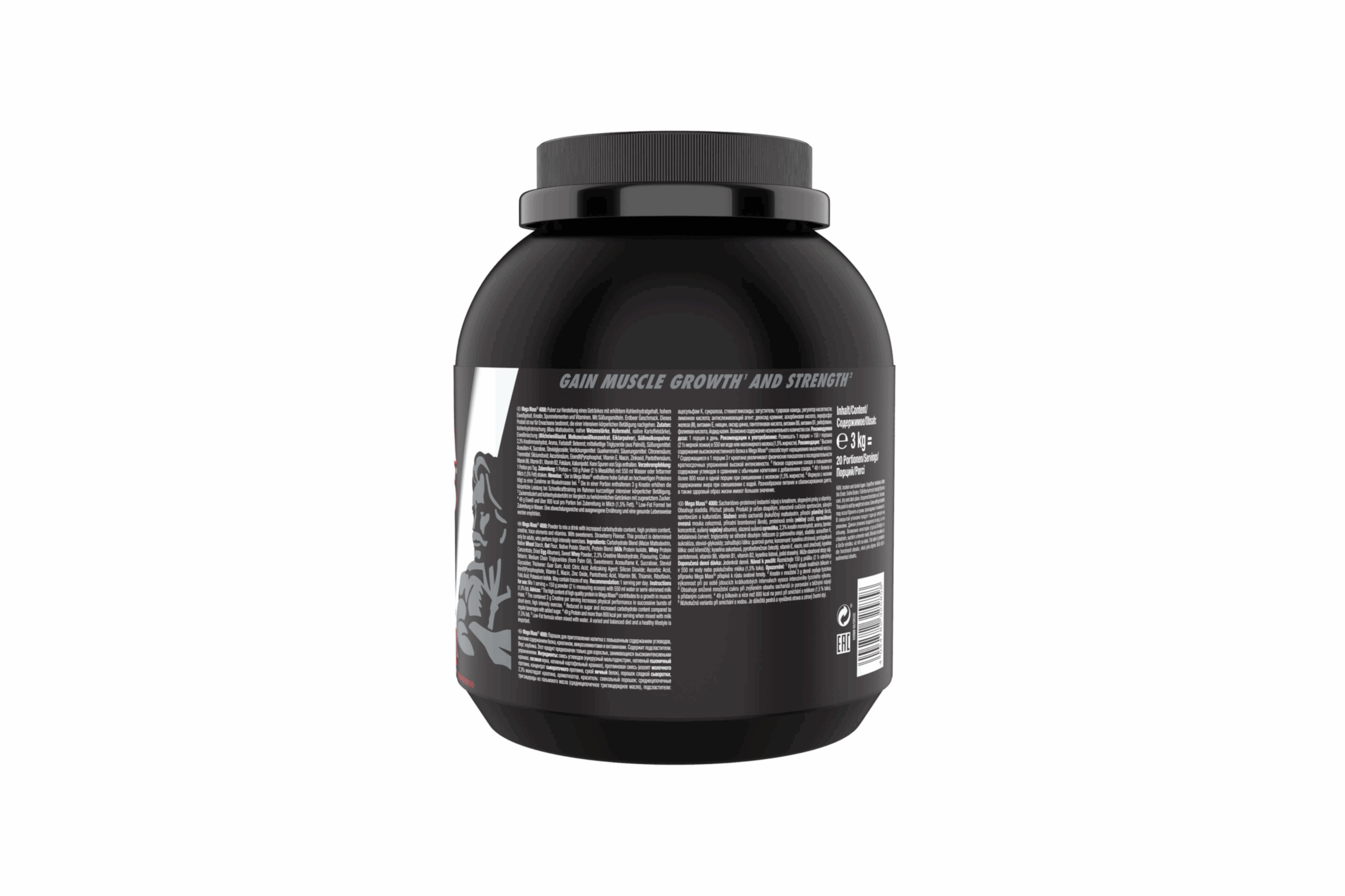 Mega Mass 4000 tömegnövelő - 3kg eper - Image 3