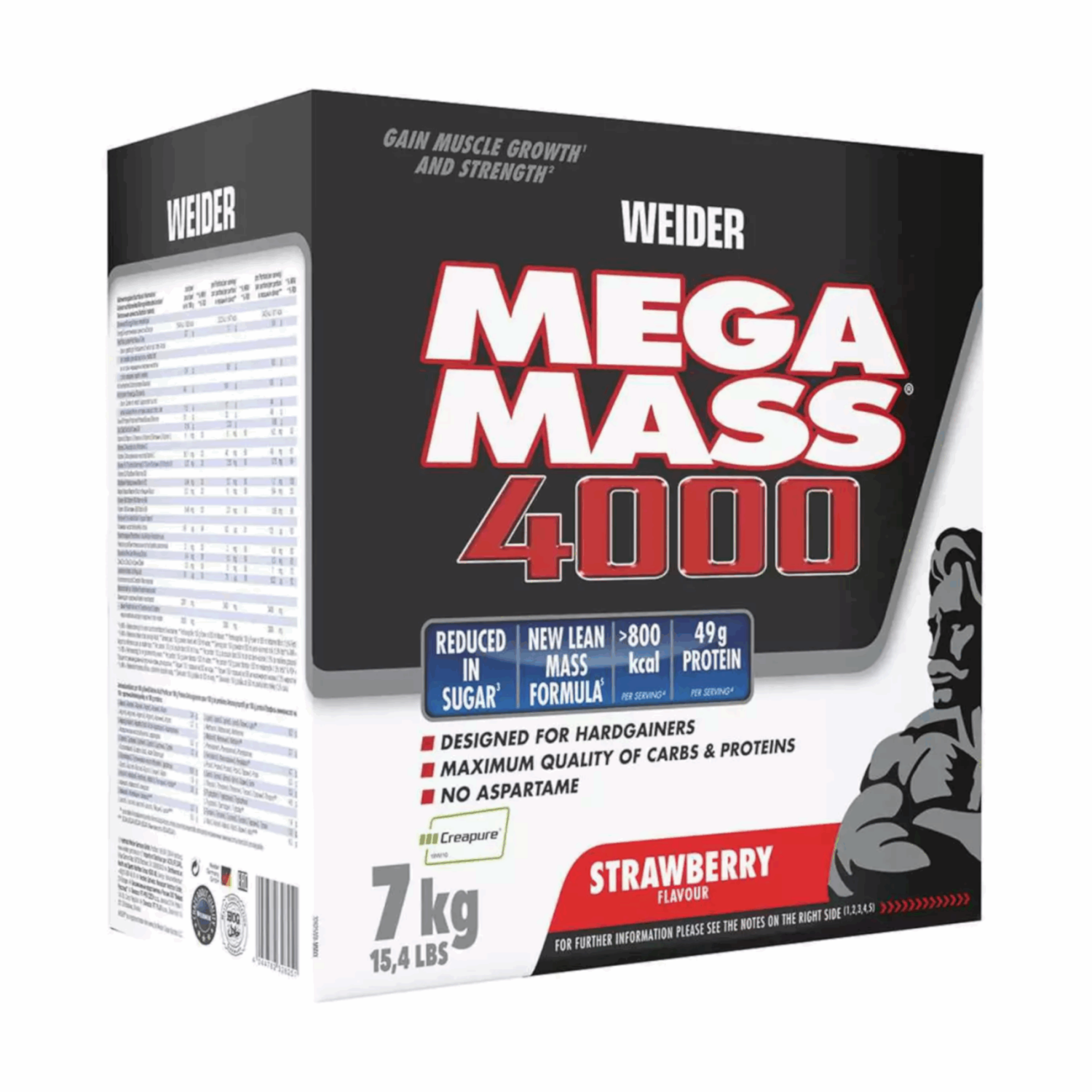 WEIDER ® Mega Mass 4000 tömegnövelő - 7kg eper