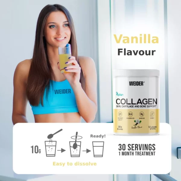 Weider Collagen kollagén vaníliás italpor - 300g - Image 4