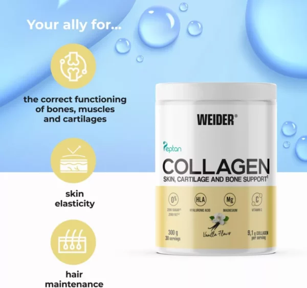 Weider Collagen kollagén vaníliás italpor - 300g - Image 5