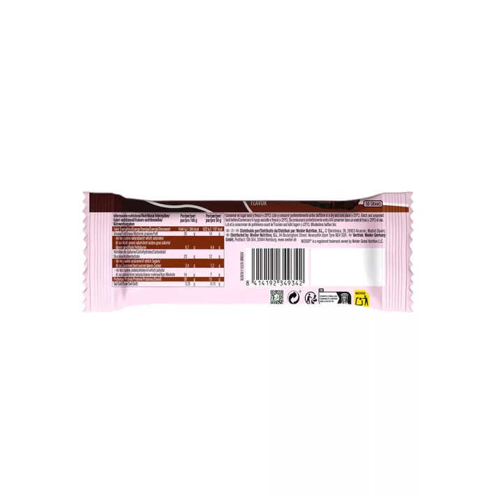 WEIDER ® BETTY'S COLLAGEN BAR - BETTY'S KOLLAGÉN FEHÉRJESZELET - 12X50 g -csokis málna - Image 5