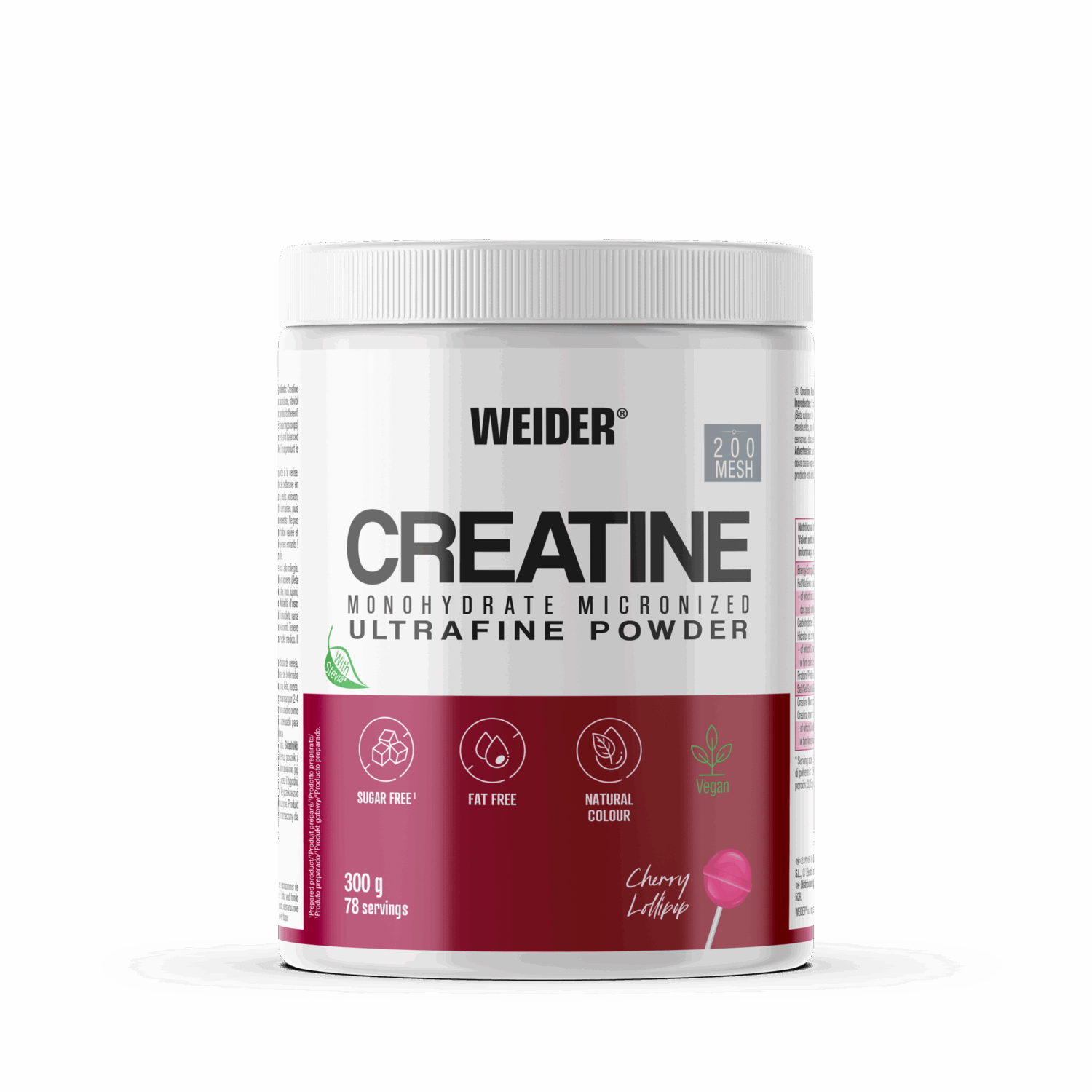 WEIDER ® CREATINE 200 MESH - 300 g - cseresznyés nyalóka íz