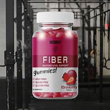 WEIDER ® Fiber Gummies – rosttartalmú gumicukor - 36 db - eper Íz - Image 2