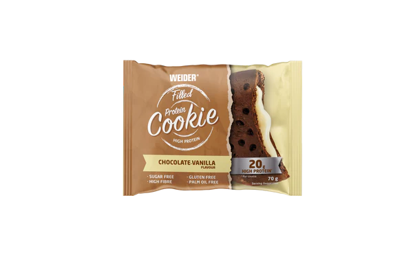 WEIDER ® Filled Protein cookie - töltött fehérjés keksz -10X70g - Image 3