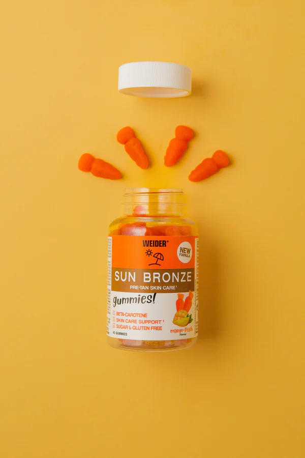 Weider Sun Bronze Gummies mangó–őszibarack ízű gumicukor