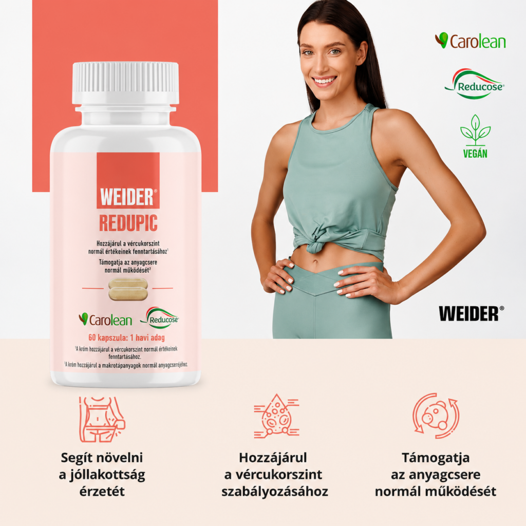 Weider Redupic Carolean, Reducose és króm tartalmú kapszula